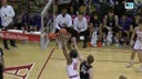 Kaleb Banks goes backdoor for a FEROCIOUS and-1 slam to extend Indiana's lead over North Alabama