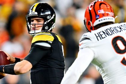 Mason Rudolph and George Pickens lead Steelers in rout of Bengals