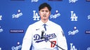 Shohei Ohtani dodges questions on TJ surgery, FA process in first news conference with Dodgers