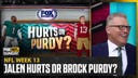 The 'FOX NFL Sunday' crew plays 'Hurts or Purdy?'