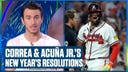 Twins' SS Carlos Correa and Braves' RF Ronald Acuña Jr.'s New Year's Resolutions | Flippin' Bats