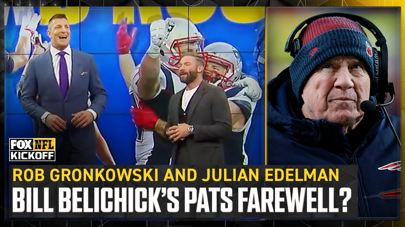 Rob Gronkowski, Julian Edelman reflect on Bill Belichick's potential exit