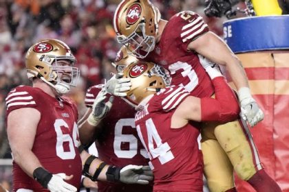 49ers one win from Super Bowl after 'team effort'