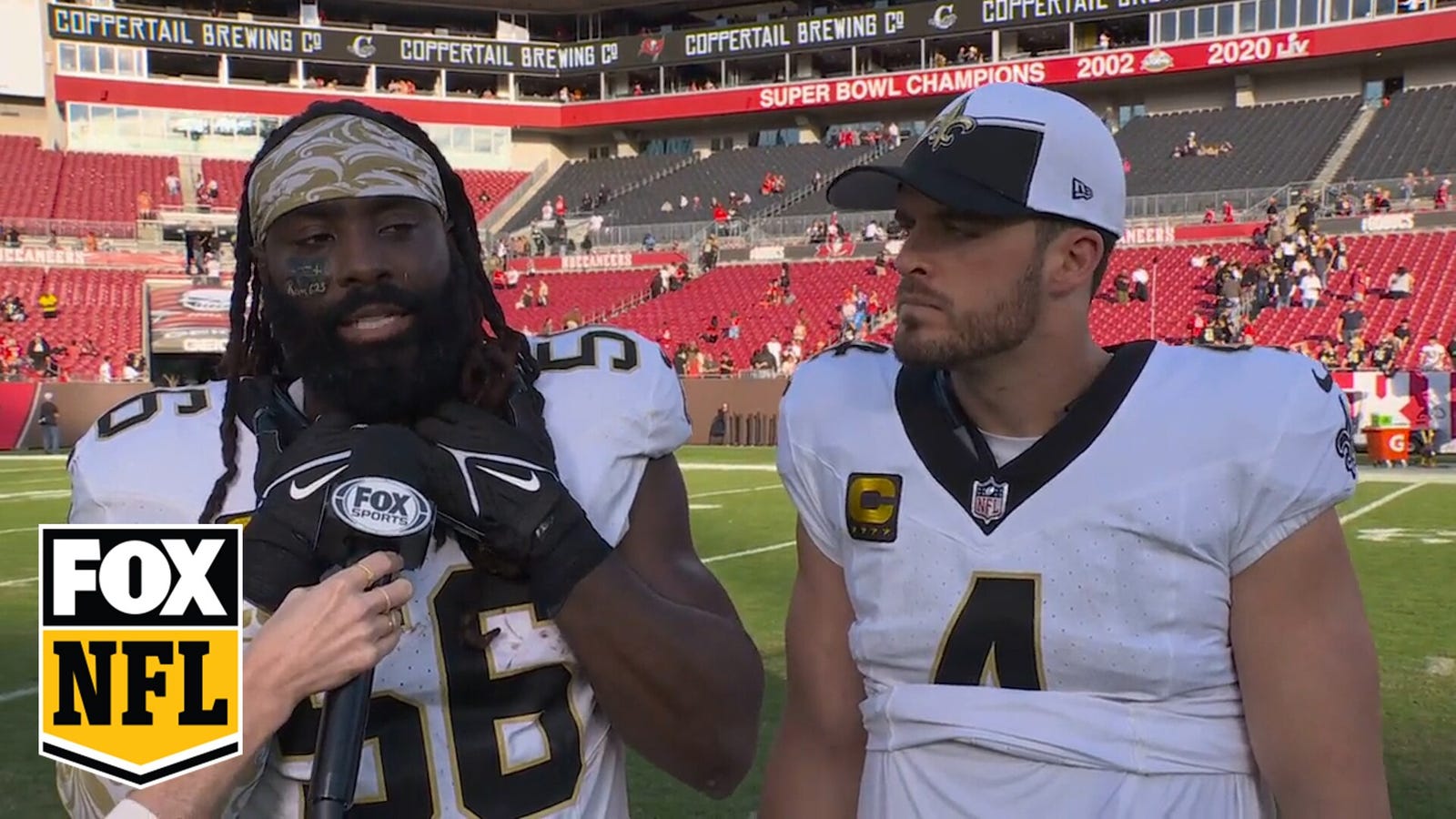 Demario Davis and Derek Carr on Saints' win: "Today we said enough"