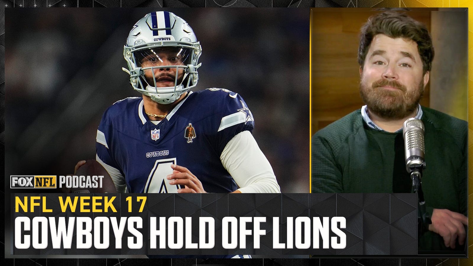 Dak Prescott, Cowboys SURVIVE vs. Jared Goff, Lions — Dave Helman reacts 