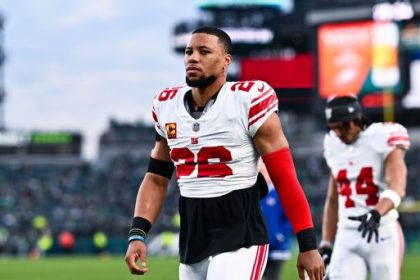 Is Saquon playing in his final game as a Giant?