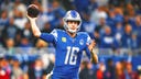 Lions' Jared Goff jokes with reporter over roster compliment