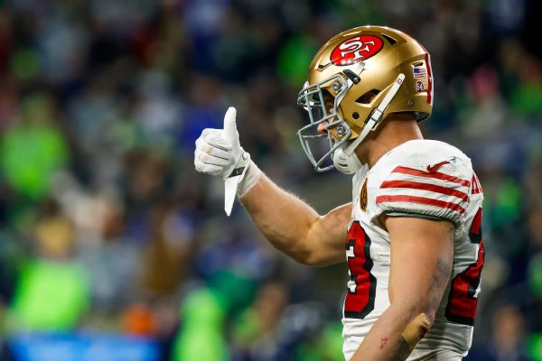 McCaffrey (calf) full participant in 49ers practice