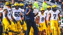 Michigan players, fans celebrate Sherrone Moore hire