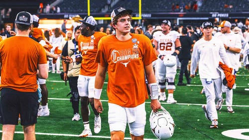 COLLEGE FOOTBALL Trending Image: Arch Manning, not Quinn Ewers, draws a crowd at Sugar Bowl media day