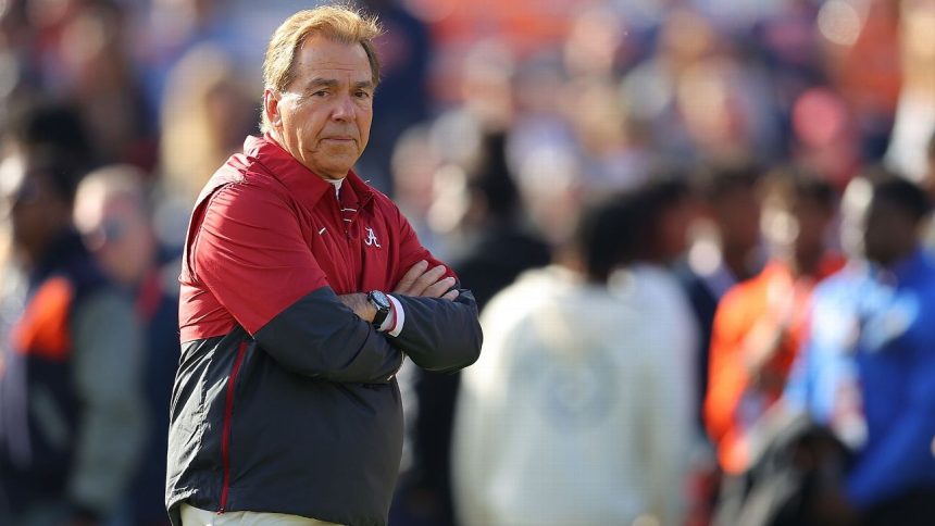 Saban downplays sign stealing, touts headsets