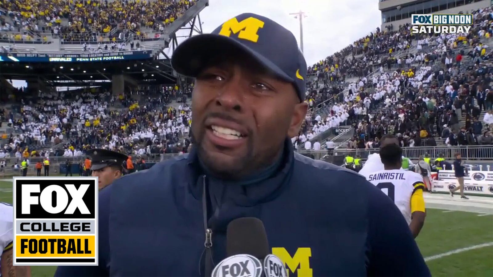 'We did this for you' – Michigan acting HC Sherrone Moore became emotional after win vs. Penn State