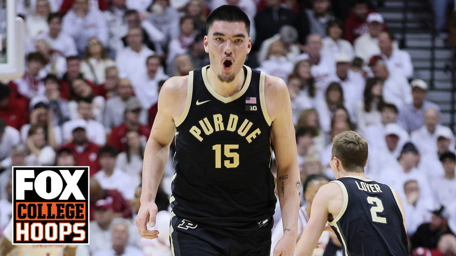 Zach Edey throws down a monster dunk, extending Purdue's lead over Indiana