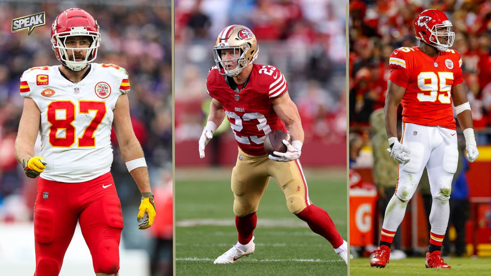 Christian McCaffrey, Travis Kelce, Chris Jones highlight top SB players outside of Mahomes