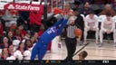 DePaul's Da'Sean Nelson throws down a vicious two-handed slam against St. John's