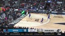 Devin Carter steals the ball and gets UP to finish off a fast break for Providence against DePaul