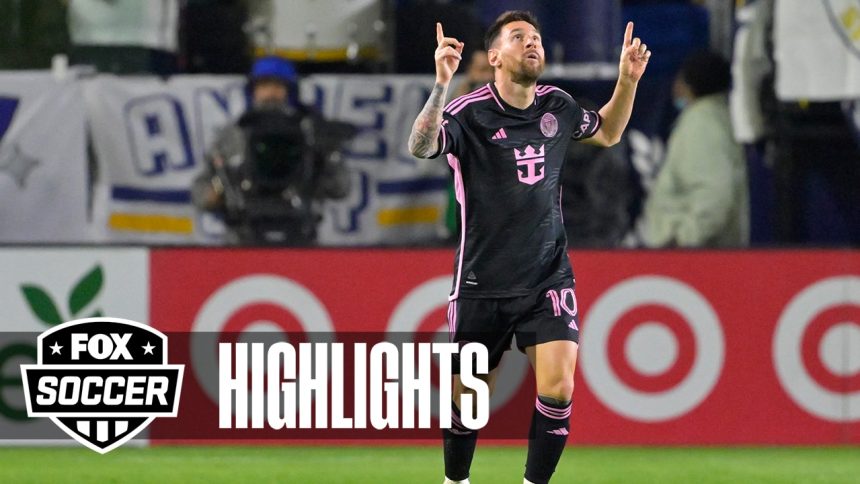 Inter Miami's Lionel Messi scores the equalizer vs. LA Galaxy in 92' | MLS on FOX