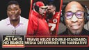 Media's reaction to Travis Kelce & Andy Reid's Super Bowl blowup | All Facts No Brakes