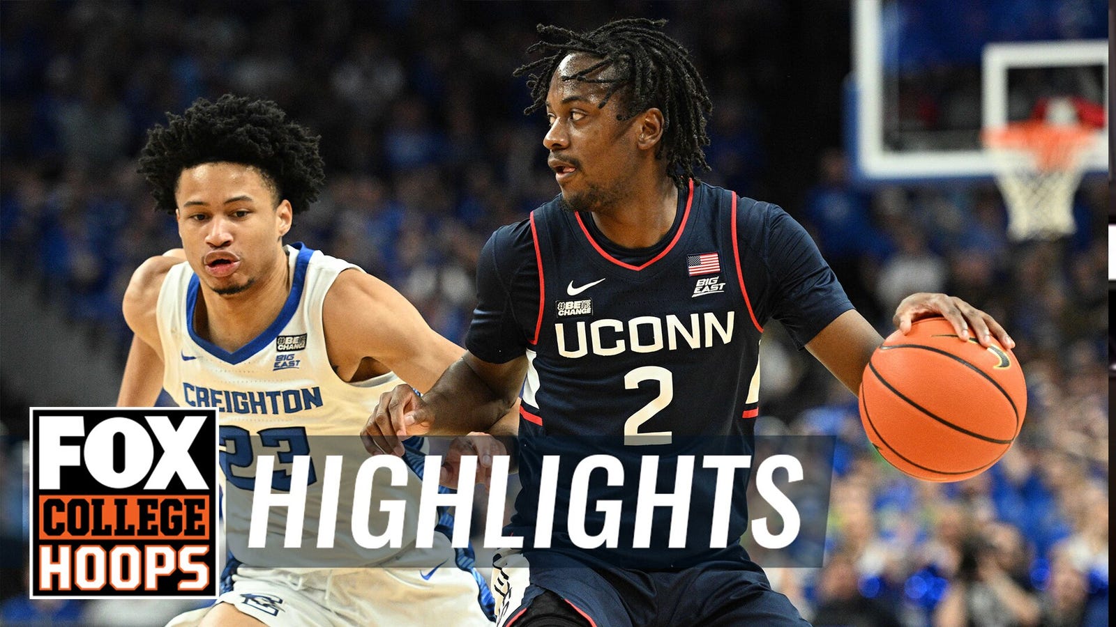 No. 1 UConn Huskies vs. No. 15 Creighton Bluejays Highlights | CBB on FOX 