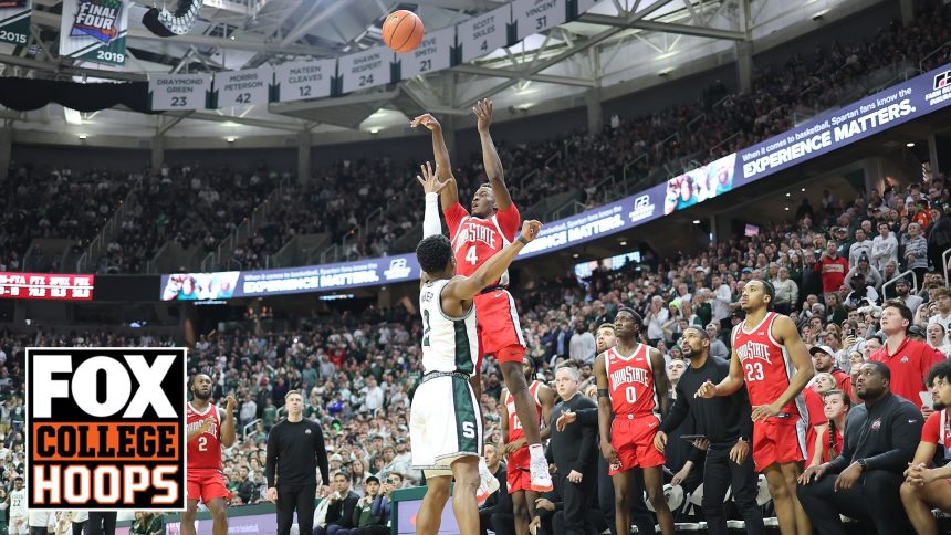 Ohio State's Dale Bonner hits a buzzer-beating 3-pointer, securing a 60-57 victory over Michigan State