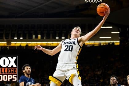 Payton Sandfort records the first triple-double in program history as Iowa holds off Penn State | CBB on Fox