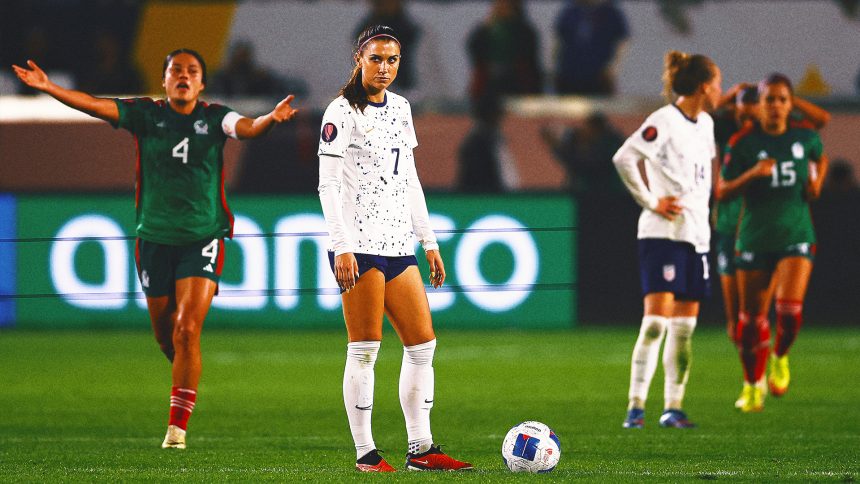 USWNT stunned by Mexico in W Gold Cup group stage finale