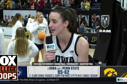 Caitlin Clark on breaking Steph Curry's 3-point record, Iowa's win over Penn State & more | CBB on FOX