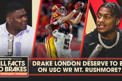 Falcons WR Drake London deserve to be on USC WRs Mt. Rushmore List? | All Facts No Brakes