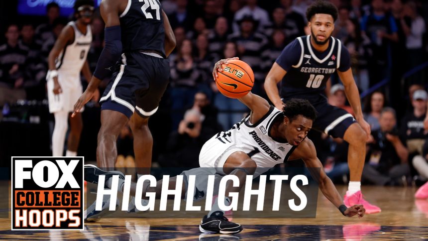 Georgetown Hoyas vs Providence Friars 2024 Big East Tournament Highlights | CBB on FOX