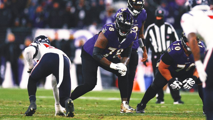 Jets reportedly trade for offensive line help, acquire tackle Morgan Moses from Ravens