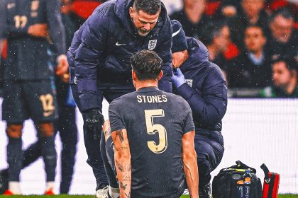 John Stones injured early in England's match with Belgium