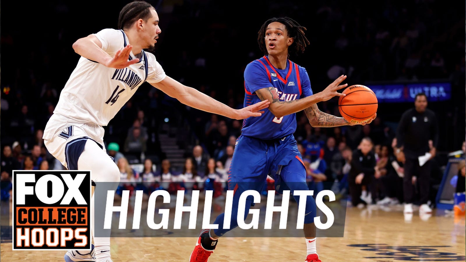 DePaul Blue Demons vs. Villanova Wildcats 2024 Big East Tournament Highlights | CBB on FOX