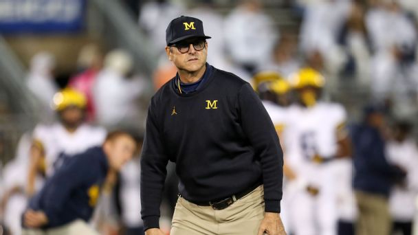 Khakis, Captain Comeback and 225-pound bench presses: The lure of playing for Jim Harbaugh