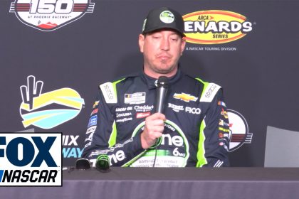 Kyle Busch explains his pit-road penalty for pitting outside the box | NASCAR on FOX