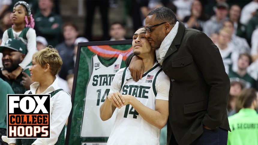 Michigan State's full senior night ceremony after win vs. Northwestern | CBB on FOX