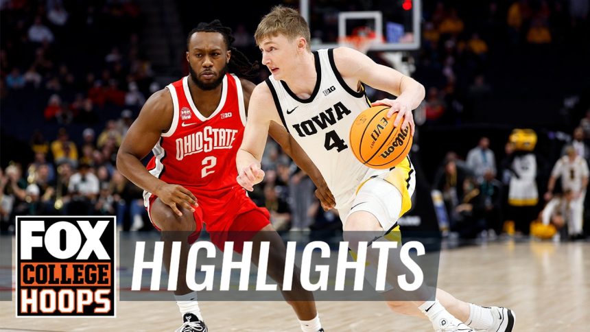 Ohio State Buckeyes vs. Iowa Hawkeyes 2024 Big Ten Tournament Highlights | CBB on FOX