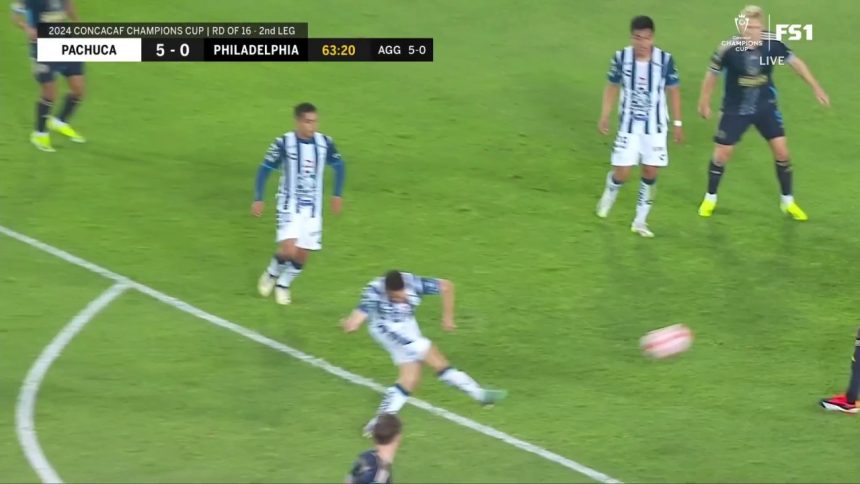 Oussama Idrissi scores a BEAUTIFUL goal to extend Pachuca's lead over Philadelphia Union