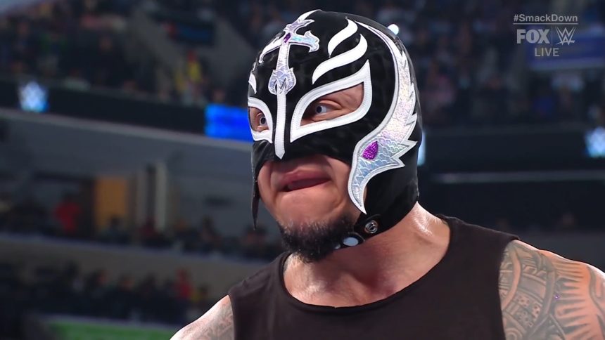 Rey Mysterio to Santos Escobar, “I will slap that stupid, arrogant smile off your face!”