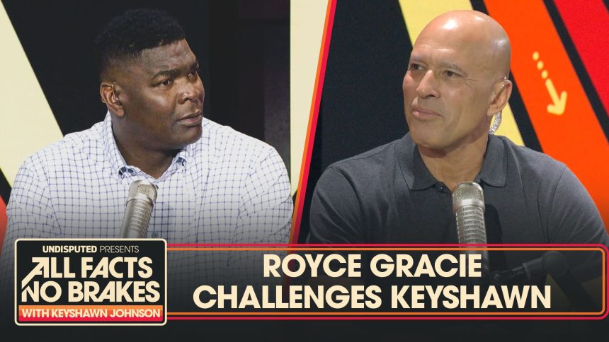 Royce Gracie challenges Keyshawn to get in the ring: "I'm going to train you" | All Facts No Brakes