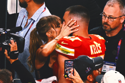 Travis Kelce talks visiting Taylor Swift in Australia, confuses Yoko Ono with Apolo Ohno