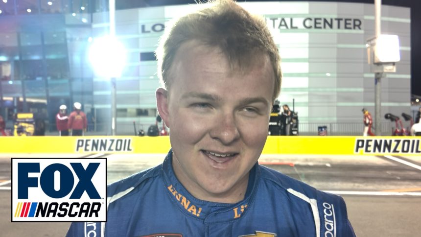 Tyler Ankrum reflects on second-place finish in Las Vegas | NASCAR on FOX