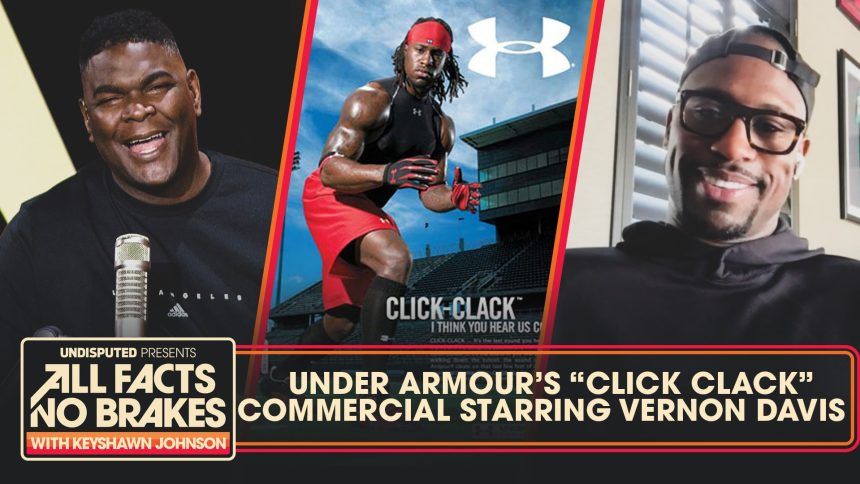 Vernon Davis is known as ‘Click Clack’ after staring in an Under Armour commercial | All Facts No Brakes