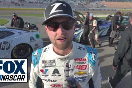 William Byron speaks on the huge bag that landed on his grille during the Pennzoil 400 | NASCAR on FOX