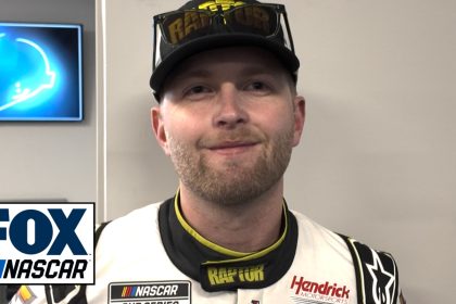 Williams Byron on Rudy Fugle keeping beer can that got stuck on his car | NASCAR on FOX