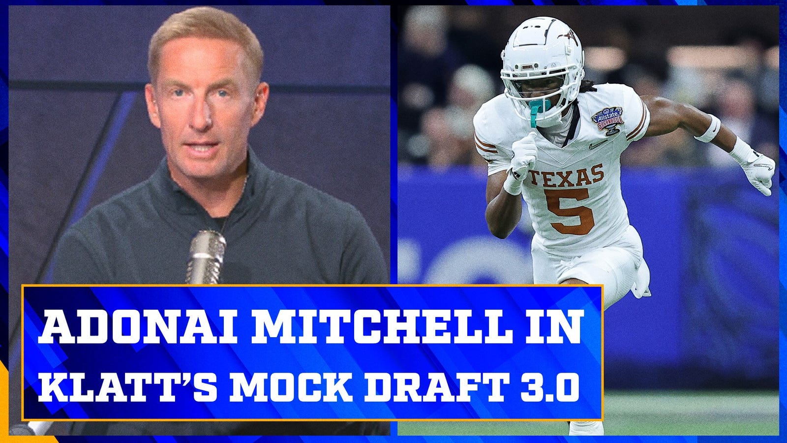 Where does Adonai Mitchell land in Joel Klatt’s final mock draft?