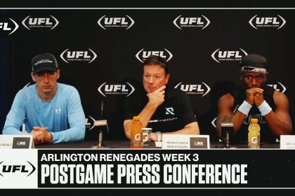 Arlington Renegades Week 3 Postgame Press Conference | United Football League