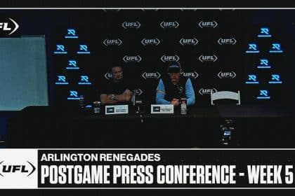 Arlington Renegades Week 5 postgame press conference