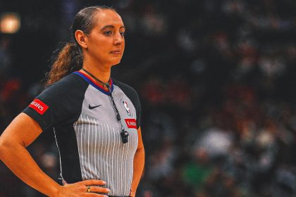 Ashley Moyer-Gleich is first woman picked to officiate NBA playoff game since 2012