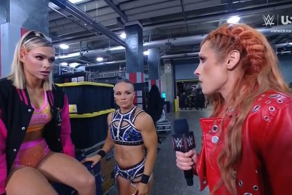 Becky Lynch steals the mic after Liv Morgan, Nia Jax brawl, encourages Maxxine Dupri