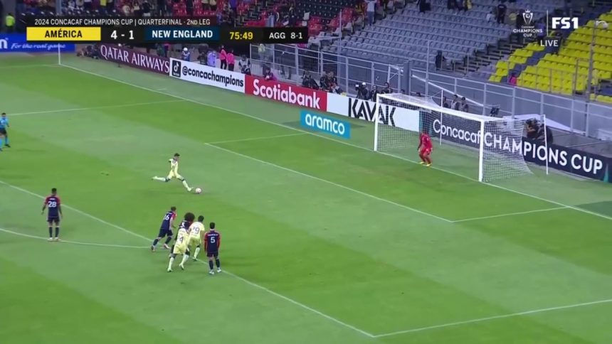 Brian Rodríguez's clinical penalty strike helps seal América's 5-2 victory over New England